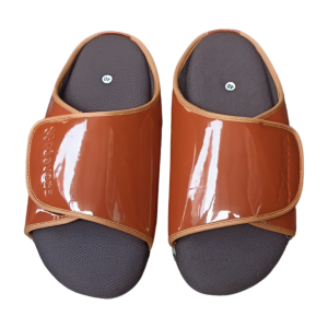 Sandal Khusus Diabetes kokop Coklat / Hitam / Anti Slip / Pencegah Kapalan / Telapak Sakit /Empuk