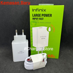 Charger Infinix 68W Type C Fast Charging Smart 8 Hot 11 Hot 20 Hot 30 Hot 40 Note 10