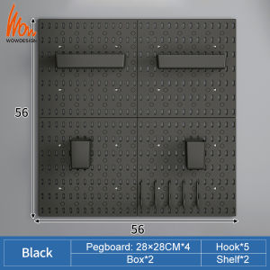 Pegboard Organizer Wall Shelf Accessories Gaming Desk Organizer Wall Hanger Board For Office Wall Display Rack Kitchen Rack Storage Organizer
