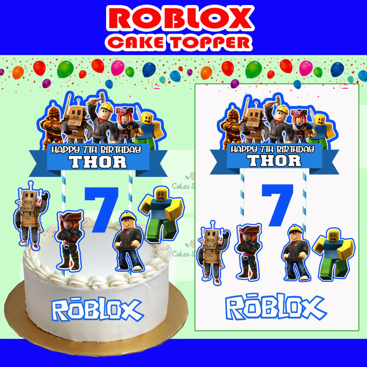 Buy Roblox Edible Cake Topper 19cm Online in India - Etsy