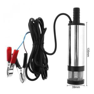 38mm DC 12V Water Oil Diesel Fuel Transfer Pump Submersible Pumps Car Camping Bottom Removable