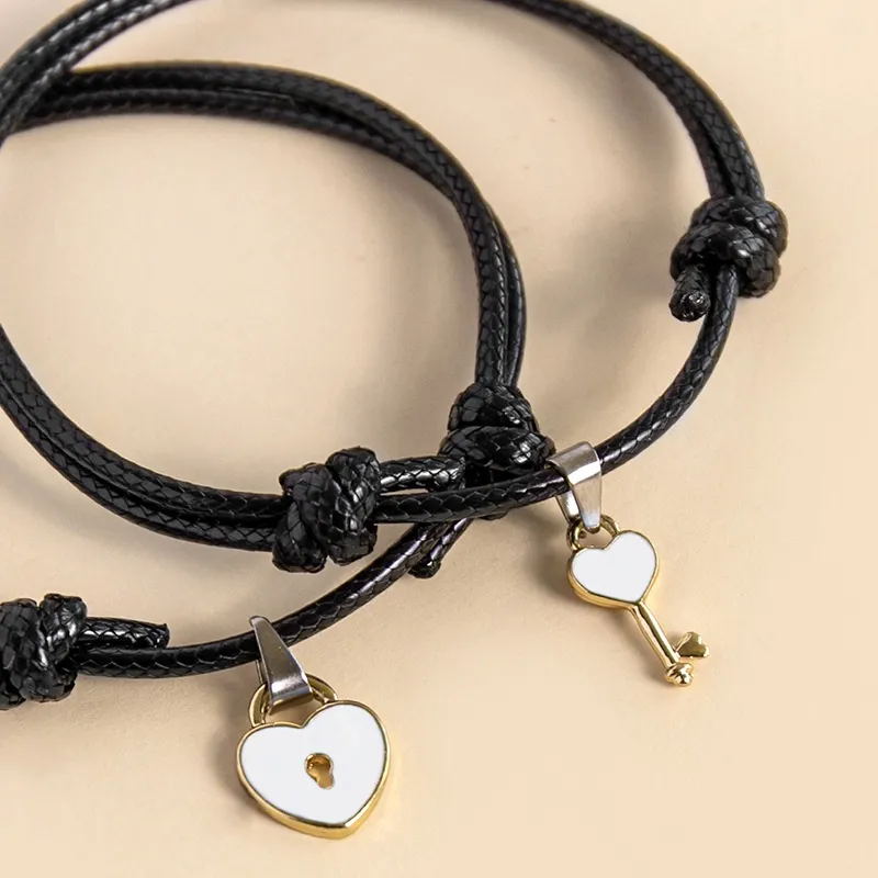 Buy Jewelopia Lock Key Set Heart Lock Bracelet For Womens (Pack Of 2) l  Bracelets l Fashion Jewellery Online at Best Prices in India - JioMart.