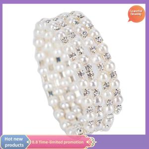 Graceful Multilayer Wide Elastic Cuff Bracelet Bangle Wristband Jewelry