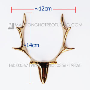 Đầu hươu trang trí gắn đồng hồ treo tường