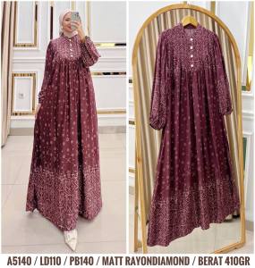 gamis wanita bahan rayon diamon dress dewasa