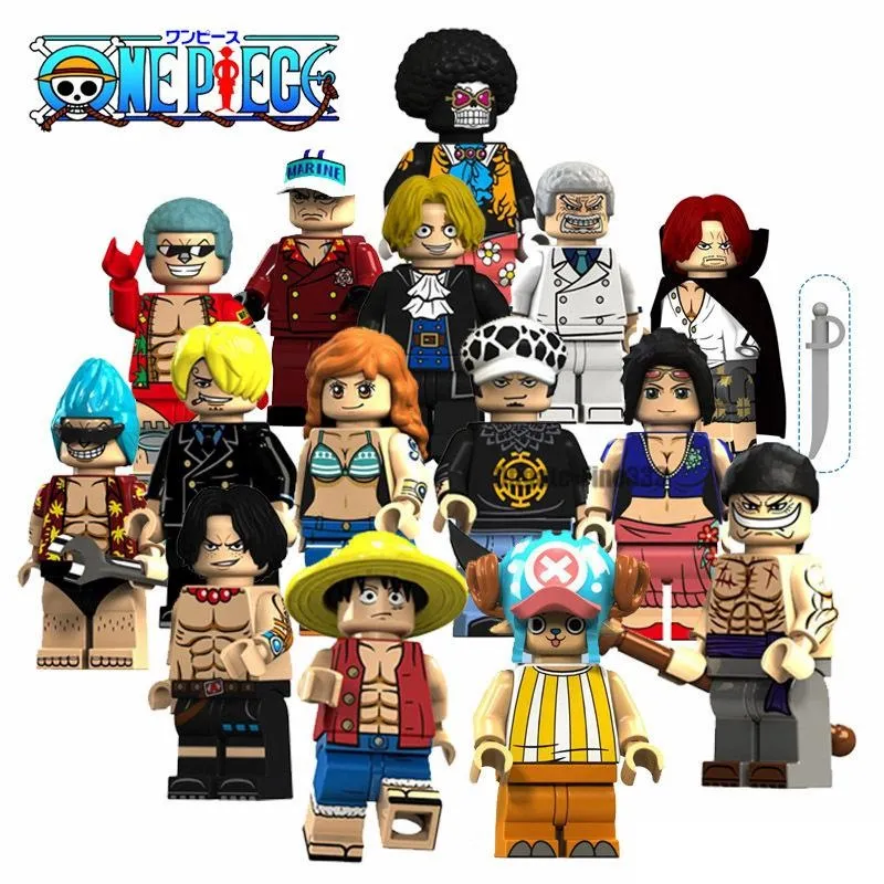 One Pieces Minifigures Cartoon Luffy Zoro Robin Frank Shanks Namie