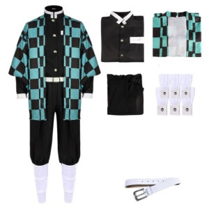 Anime Demon Slayer Kamado Tanjirou Cosplay Kimono Cloak Cosplay Costume Kimetsu No Yaiba Urokodaki Sakonji Cape Outfits