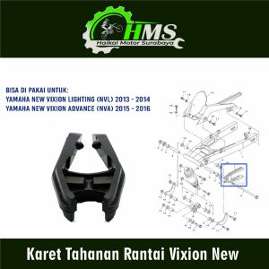 Karet Tahanan Rantai Vixion New - Rubber Seat Bantalan Braket Peredam Penahan Rante Vixion New NVA