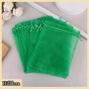 [Hilldora] 20Pcs Mesh Fruit Bag Strawberry Grapes Fruit Grow Bags Breathable Netting Mesh Vegetable Plant Protection Bags For Garden Tools