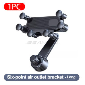 SEAMETAL 360 Rotatable Gravity Car Phone Holder Air Vents Clip Mount Stand Extension Rod Smartphone Holder Bracket GPS Support