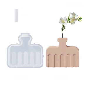 Sọc Silicone Vase Khuôn Mẫu nhựa Epoxy khuôn silicon Chậu hoa khuôn silicon Cho Chậu hoa Trang Trí Nội Thất