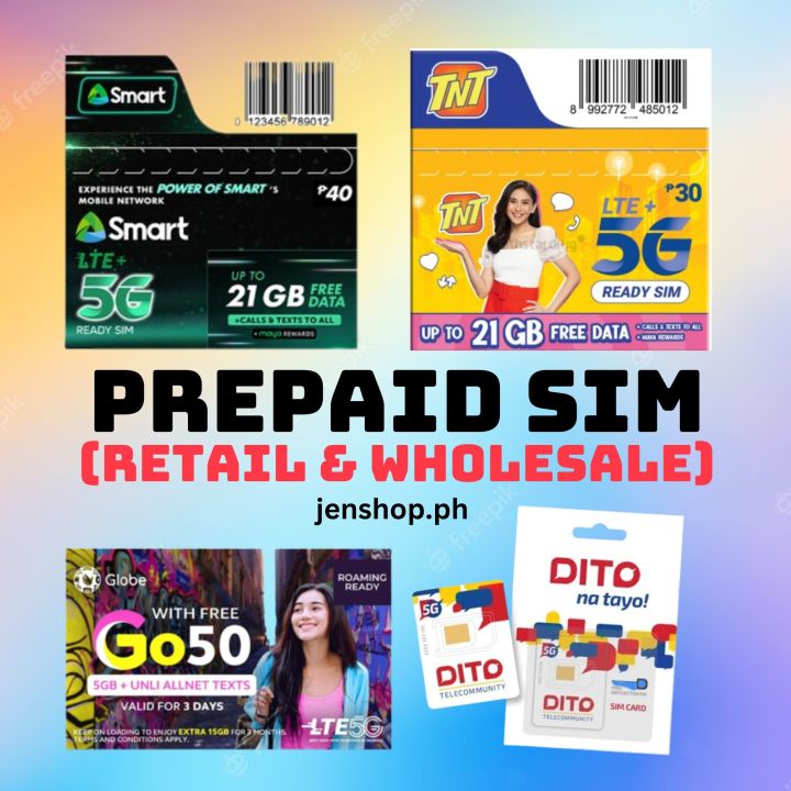 5g Regular Sim Smart Tnt Globe Dito Lazada Ph