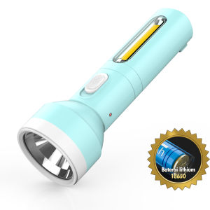 AOKI Senter tangan LED 15W+COB Baterai lhitium tahan lama