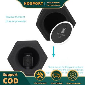【HOSPORT】 C2 Mini Studio Microphone Screen Filter Recording Noise Reduction Wind Screen