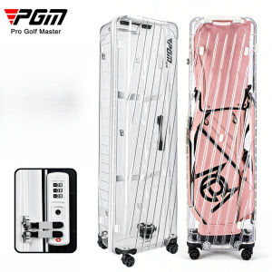 PGM HKB016 Golf Air Cargo Bag Mens and Womens Hard Shell Transparent Ball Bag Protective Cover Four Wheel Luggage Air Bag