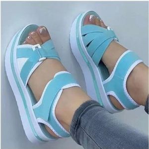 [Free Shipping] Plus-Size Wedge Sandals For Women New Summer Styles Fish-Mouth Design Trendy Beach Sandals For Women