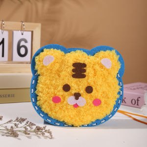 DIY Panda Embroidery Doll Set Cartoon Animal Sewing Craft Kit DIY Cartoon Crossbody Bag Handmade Craft Kit for Kids Educational Toy Unicorn Punch Needle Kit for Girls DIY Arts and Crafts for Beginners