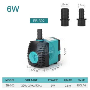 Aquarium Water Pump Ultra-Quiet Submersible Pump Filter Aquarium Fountain 3W 6W 10W 15W 25W