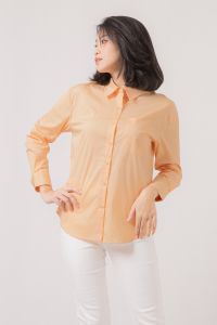 RIMINI - Atasan Wanita Kemeja Formal Berlengan Panjang Jumbo - Viella Pocket Long Sleeves Top 82429