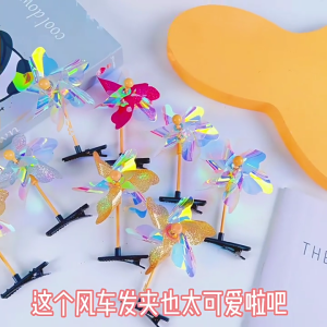 10 cái kẹp tóc cối xay gió phong cách Y2K kẹp tóc cối xay gió nhiều màu sắc xoay được cho bé gái chụp ảnh kẹp tóc Cối Xay Gió