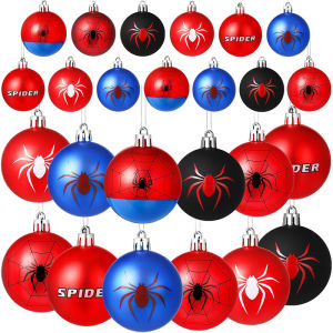 New 12pcs Spider-Man Independence Day Themed Party Christmas Ball Decoration Pendant