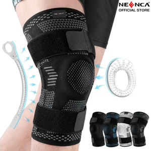 NEENCA Bandage Knee Brace Support Compression Sleeve with Side Stabilizers and Patella Gel for Knee Pain Meniscus Tear ACL MCL Injury Recovery
