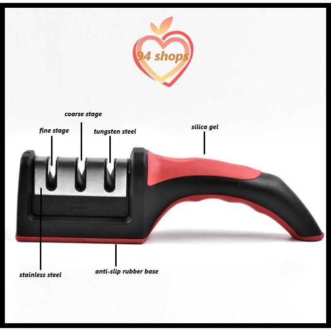 🇲🇾【PREMIUM QUALITY】3 Stage Kitchen Sharpener Sharpening Stone Knives