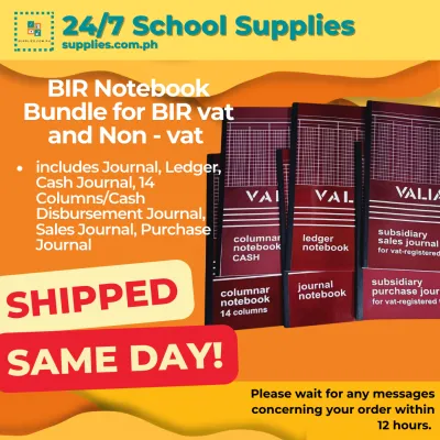 Bundle For BIR vat and Non - vat registered for Merchandising and Service Company BIR books of account