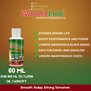 Wonderlube (60ML) Maximum Performance Engine Oil Additive for Gasoline & Diesel Engines