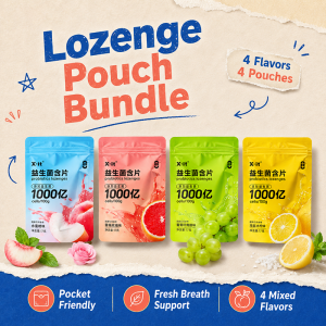 【SG Stock】X-it Probiotic Lozenges 100 Billion Cells Fresh Breath Sugar Free Oral Care Mouth Freshener 17g Portable