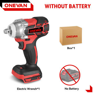 Onevan 520N.M động cơ điện không chổi than cờ lê không dây tuốc nơ vít cờ lê 1/2 inch ổ cắm Sửa Chữa Xe Ô Tô Công cụ điện cho Makita 18V Pin