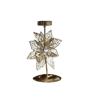 Christmas Metal Tealight Holder Snowflake Flower Star Pattern Iron Stand Candlestick for Centerpieces Decors
