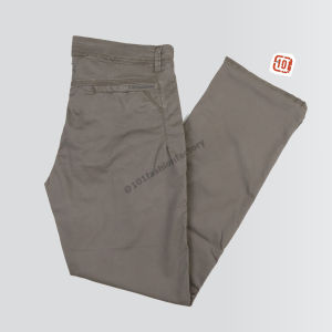 กางเกงขายาวทรงกระบอก NO.695 สไตล์คลาสลิคผ้ายืดคอตตอนทวิล | US101