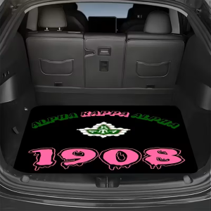 AOLA 1PCS STI Letter Print Car Trunk Mat Universal Size Durable and Easy-to-Clean Polyester Lining Car Trunk Cargo Protection Mat | Car Truck SUV Special Trunk Floor Mat