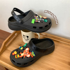 Mainland Sandal Baim Kekinian Trendy Sandal Wedges Fuji Jelly Aksesoris Sepatu Sendal Jelly Slop Wanita HSN124