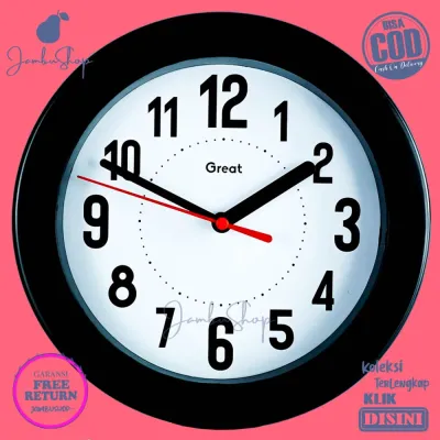Jam Dinding Quartz Minimalis Pink Hijau Kuning Biru Great 888 Hiasan Rumah Step Movement Besar
