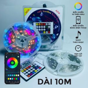 Bộ đèn LED dây RGB điều khiển từ xa bằng app điện thoại ... Thế Hệ Mới
