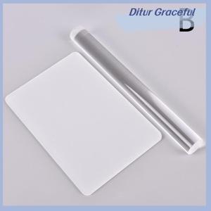 Ditur Solid Clay Rolling Pin Acrylic Clay Roller DIY Modelling Clay Tools Accessories