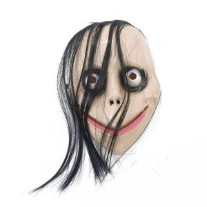 NEXISS Party Decor With Long Hair Big Eyes Halloween Cosplay Prop Scary  Horror  Ghost