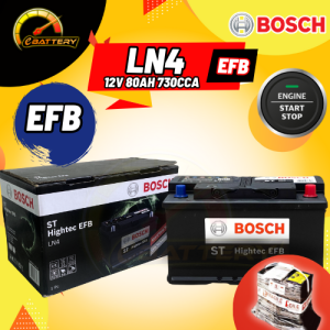 BOSCH ST HIGHTEC LN4 DIN80 (AGM) (EFB) - Car Battery Bateri Kereta BMW F22 X1 E84 Volvo V40 Mercedes Audi