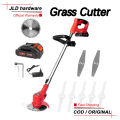 JLD Grass Cutter Cordless Rechargeable Lawn Mower Portable String Trimmer Weed Wacker Eater Fullset. 