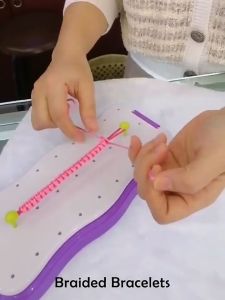 DIY Hand Rope Braider Set Bracelet Maker Kit DIY Crafts Jewelry String Maker Machine Creative Handmade Beads Knitting Tools