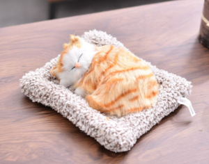 Car Interior Decoration Cute Cats model In Car Bamboo Charcoal Activated Carbon Air Purifier Simulation Mini Cat Eliminate Odor Bad Smell Formaldehyde In Car Automobile Center Console Home Decoration Supplies