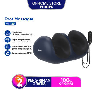 Philips Massager PPM6331 Mesin pemijat kaki Pijat kaki Sepenuhnya otomatis Terapkan kompres panas