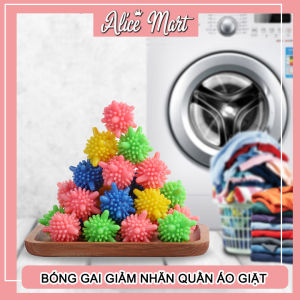 Banh Bóng Gai Nhựa Sinh Học Hỗ Trợ Giặt Giũ - Quả Cầu Gai Loại Bỏ Vết Bẩn - Chống Nhăn Bảo Vệ Quần Áo - Bóng Gai Chống Xoắn Quần Áo Dùng Cho Máy Giặt