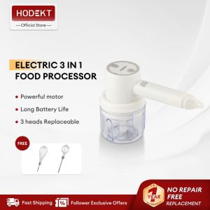 HODEKT Electric Handheld Mixer Multi-Functional Whisk Blender For Baking food processor