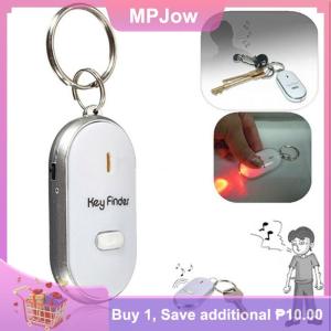 【MPJow】 Blue Anti-Lost Key Finder Locator Keychain Whistle Beep Sound Alarm LED Light