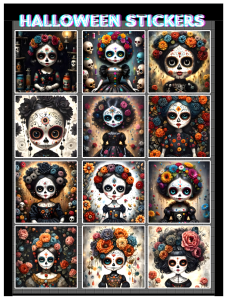 Halloween Stickers. Cute Scary & Fun Designs for Kids Teens and Adults