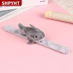 [COD] SHPYHT TOY Cute Plush Shark Wristband Stuffed Animal Slap Bracelet Slap Rings Slap Band Toy For Kids Party Favor Birthday Gift