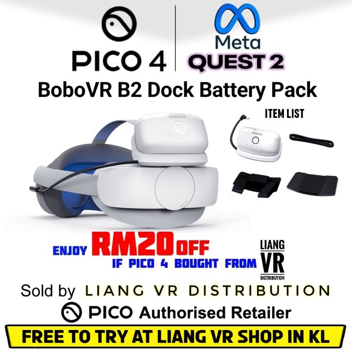 BOBOVR B2 Dock Battery Pack For Pico 4 And Quest 2 All-in-one VR | Lazada